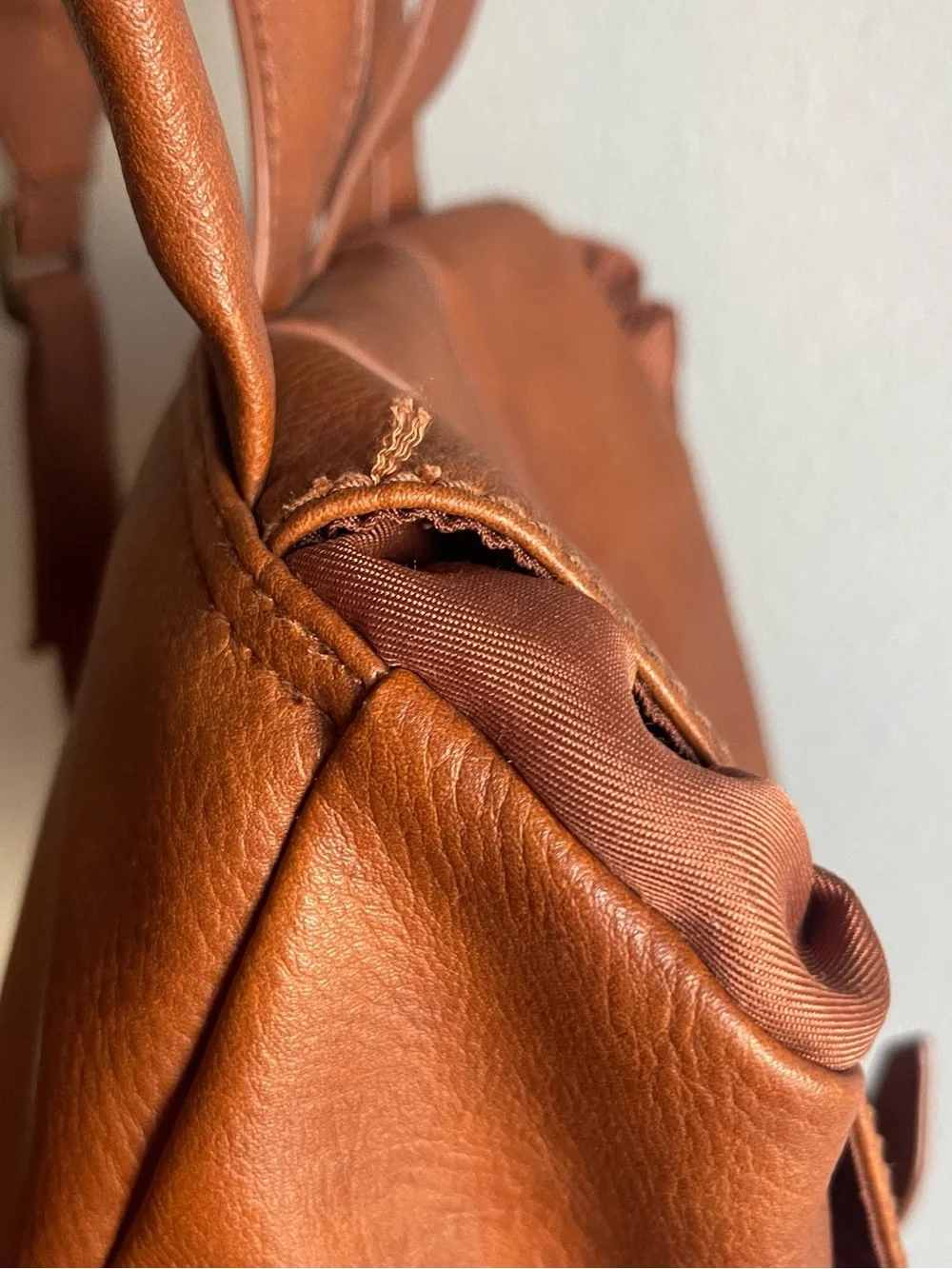 Brown Leather Backpack - Classic Casual Daypack